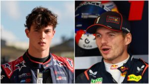 Bearman y su reacción al enfrentar a Verstappen en el GP de México: “Me cagué de miedo”