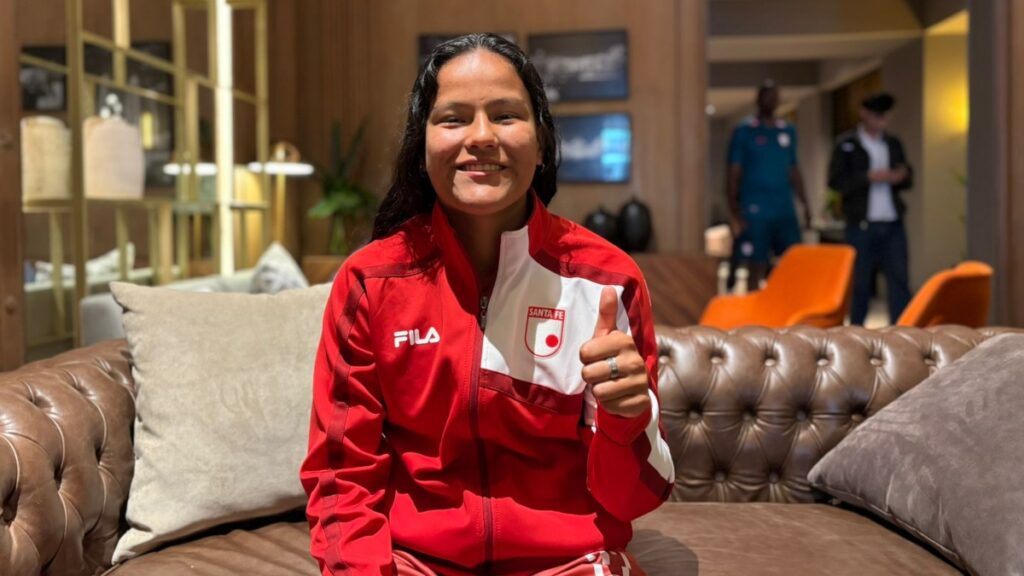 Juana Ortegón, jugadora se Santa Fe. 