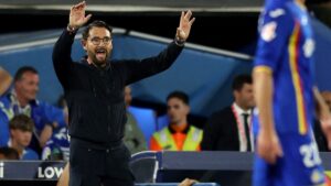 José Bordalás, molesto por la actitud de Vinicius Jr. tras la derrota del Getafe