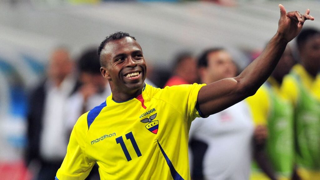 Chucho Benítez con la selección de Ecuador