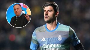 Thibaut Courtois cuestiona a Javier Tebas por el partido Villarreal vs Barcelona en Miami