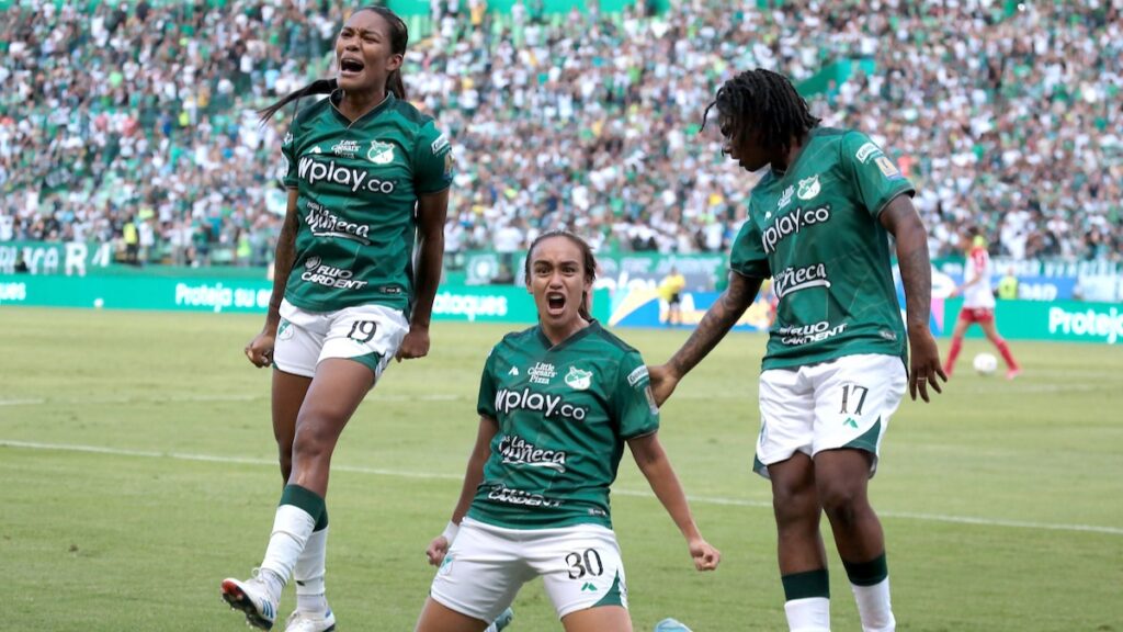 Deportivo Cali femenino, celebrando | VizzorImage.