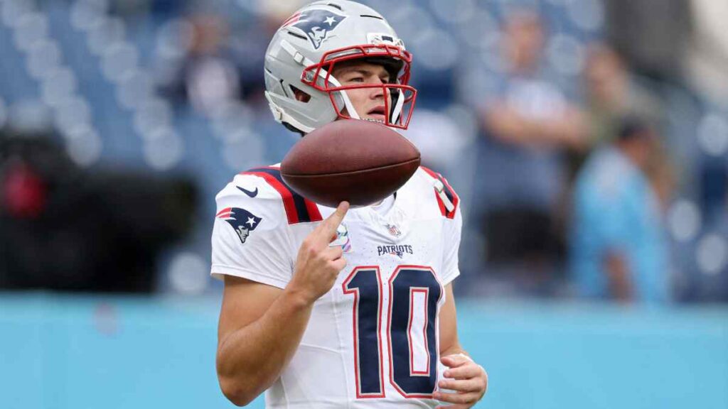 Drake Maye previo al Patriots vs Titans, NFL 2025