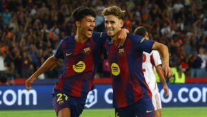 Barcelona golea al Olympiacos y calienta el Clásico ante el Real Madrid