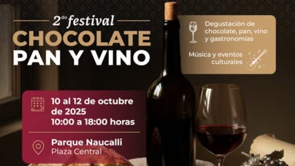 Festival del chocolate, pan y vino 2025. Foto X: @GobNau
