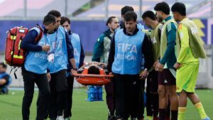 Mateo Levy sufre conmoción en el México vs Marruecos del Mundial sub 20