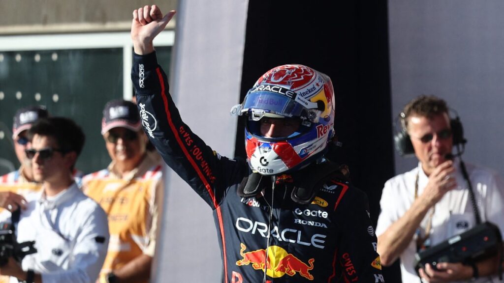 Max Verstappen en festejo