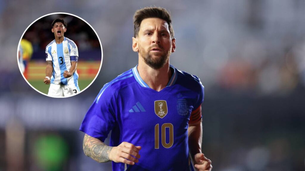 Messi alienta a la sub 20 de Argentina en el Mundial. Reuters