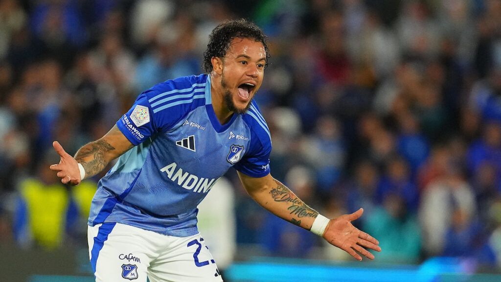 Leonardo Castro, en un partido con Millonarios. - Vizzor Image.