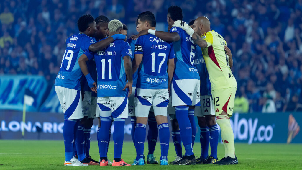Jugadores de Millonarios, en un partido. - Vizzor Image.
