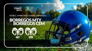Borregos Monterrey vs Borregos CEM en vivo la ONEFA 2025: transmisión de la semana 9