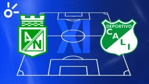 Alineaciones confirmadas de Atlético Nacional vs Deportivo Cali por la Liga BetPlay 2025-II