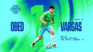 Obed Vargas, elegido el mejor jugador joven de la MLS