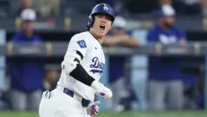 Shohei Ohtani firma doble récord en la Serie Mundial con Dodgers