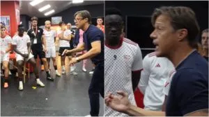 El impresionante discurso de Matías Almeyda que inspiró al Sevilla para vencer a Barcelona