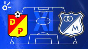 Alineaciones confirmadas del Deportivo Pereira vs Millonarios por la Liga BetPlay Dimayor 2025-II
