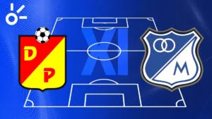 Alineaciones confirmadas del Deportivo Pereira vs Millonarios por la Liga BetPlay Dimayor 2025-II