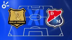 Alineaciones confirmadas de Águilas Doradas vs Medellín por la Liga BetPlay 2025-II