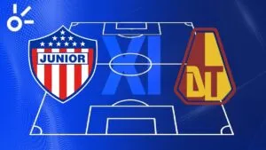 Alineaciones confirmadas de Junior vs Deportes Tolima por la Liga BetPlay 2025-II