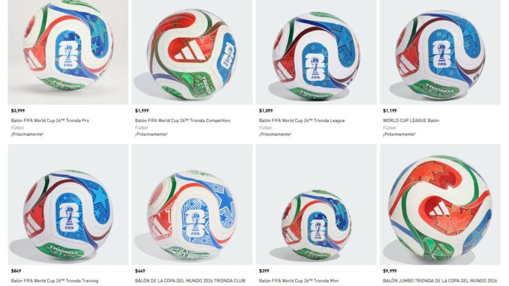 Precios del balón Trionda en página oficial | Adidas