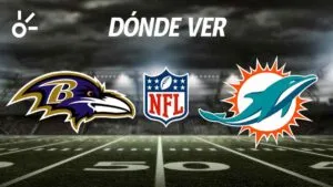 Ravens vs Dolphins: horario y dónde ver el partido de la semana 9