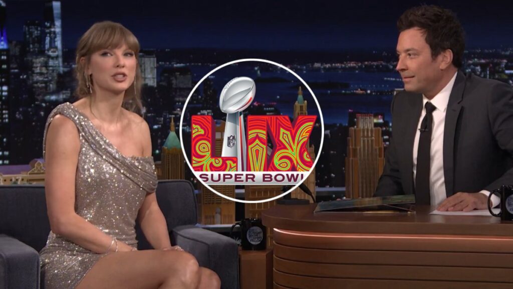 Swift no rechazó el show de medio tiempo del Super Bowl 2026. Foto print: @FallonTonight