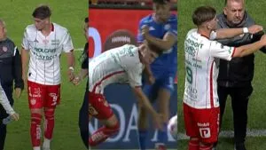 Tomas Badaloni activa el protocolo de conmoción tras duro golpe ante Cruz Azul