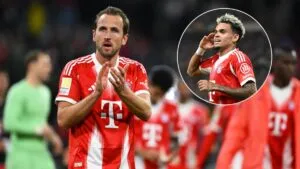 Harry Kane arropa a Luis Díaz