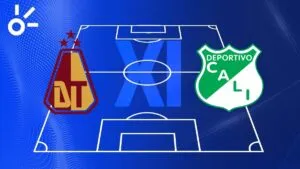 Alineaciones confirmadas del Deportes Tolima vs Deportivo Cali por la Liga BetPlay 2025-II