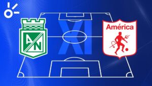 Posibles alineaciones de Atlético Nacional vs América de Cali por la Copa BetPlay 2025
