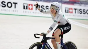 Yareli Acevedo, la gran figura del Campeonato Nacional de ciclismo de pista