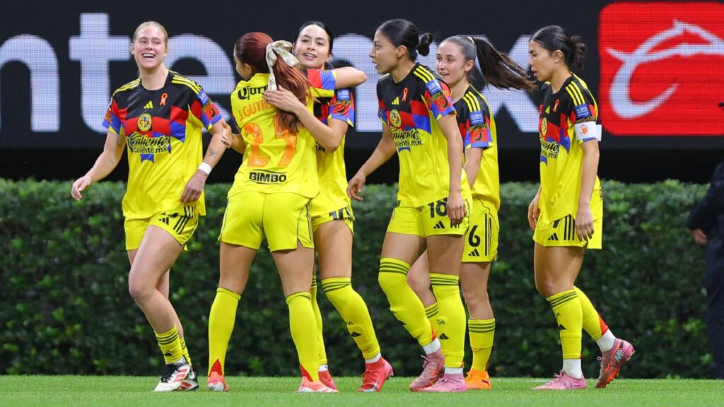 América en festejo de gol