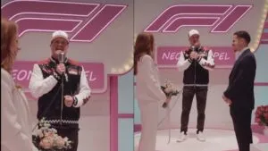 Valtteri Bottas sorprende al oficiar una boda previo al GP de Las Vegas