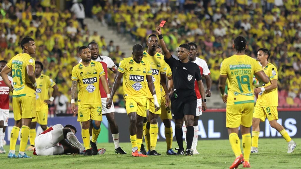 El momento en el que cambió el partido para Bucaramanga. Vizzor