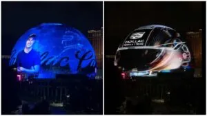 Checo Pérez y Cadillac brillan en la Sphere previo al GP de Las Vegas