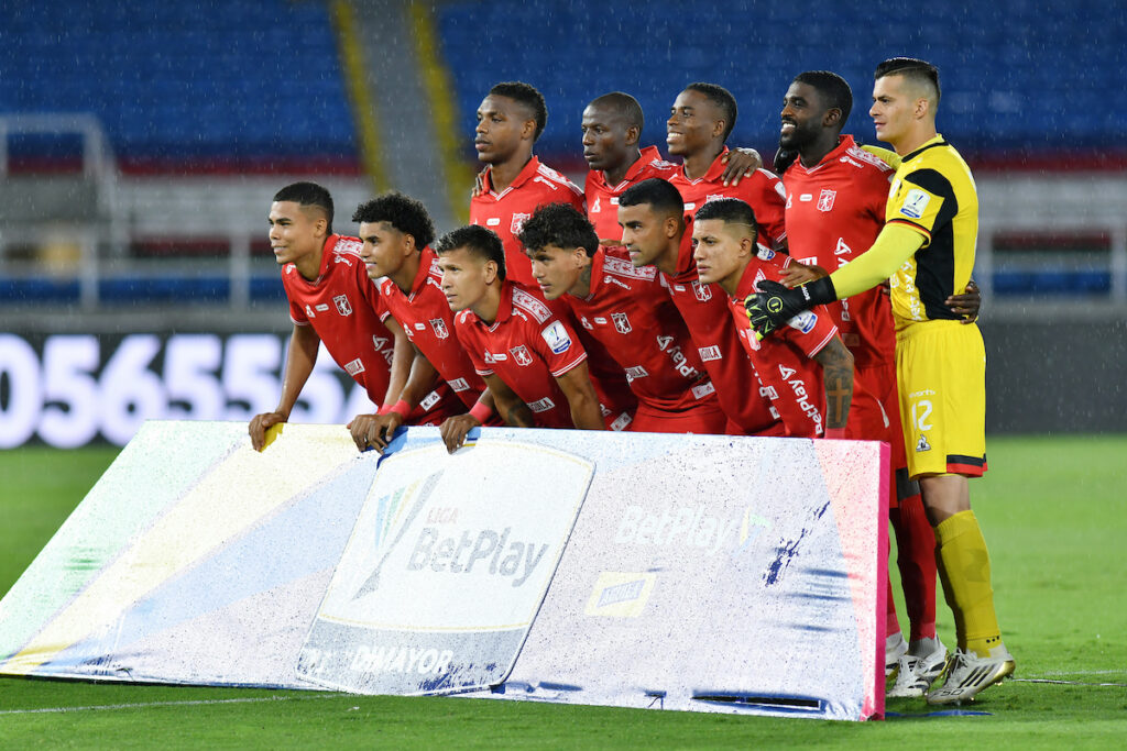 Jugadores de América de Cali, en un partido. - Vizzor Image.