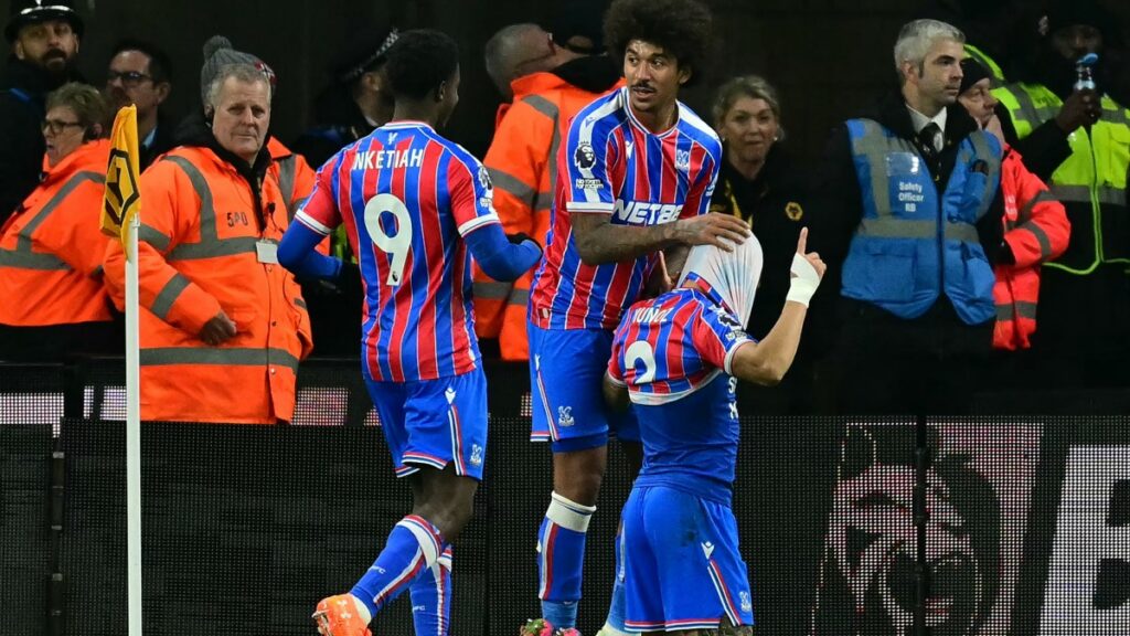 Jugadores del Crystal Palace celebrando.