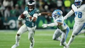 Eagles apagan a Lions y toman el primer lugar en la Conferencia Nacional