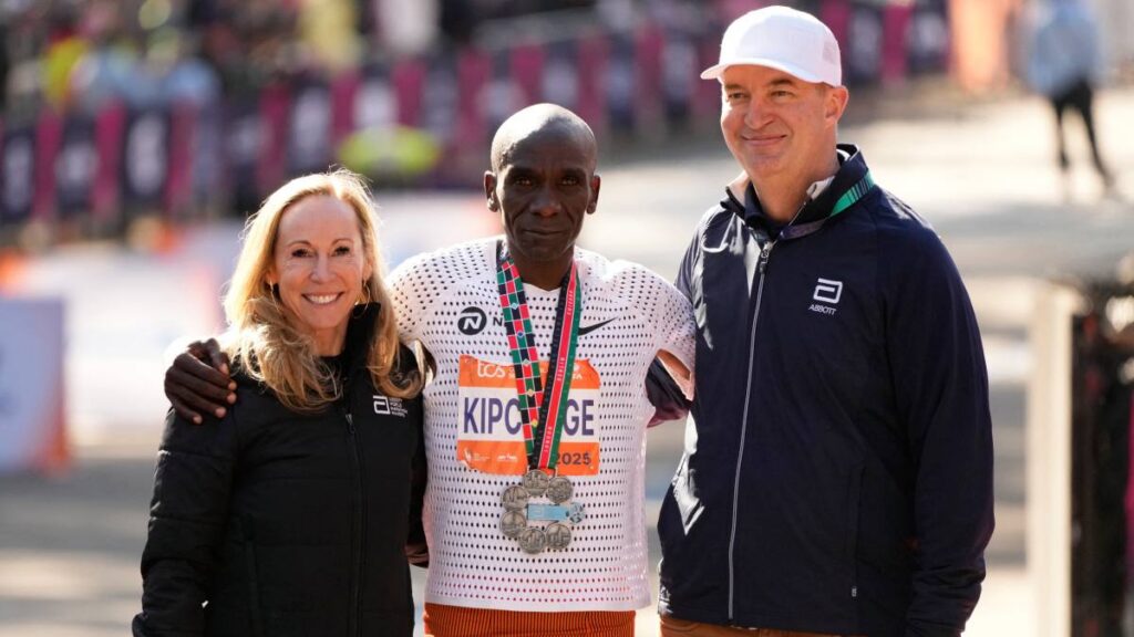 Eliud Kipchoge en el Maratón de Nueva York 2025
