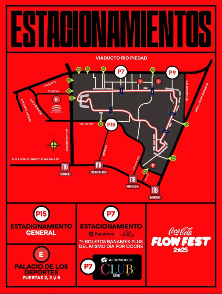 ¿Cómo llegar al Flow Fest 2025? Rutas, mapa y estacionamiento para el festival de reggaetón