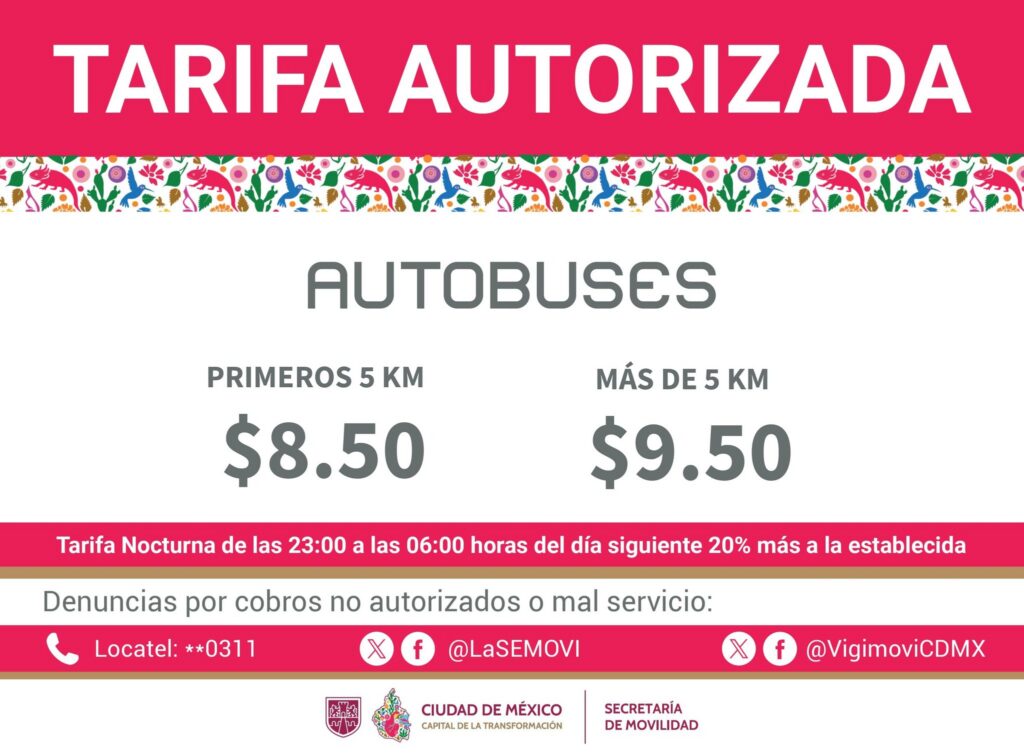 Sube el transporte público en la Ciudad de México