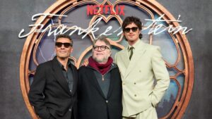 Guillermo del Toro y Jacob Elordi presentan Frankenstein en México