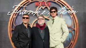 Guillermo del Toro y Jacob Elordi presentan Frankenstein en México