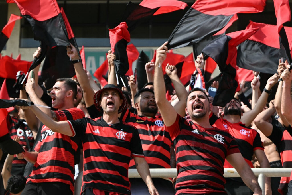 Hinchas de Flamengo, en la final. - Luis Acosta, AFP.