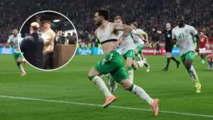 Locura en Dublín: así celebró el aeropuerto la clasificación de Irlanda al repechaje del Mundial 2026