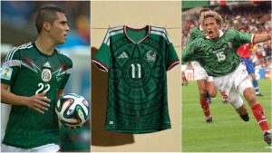 Todos los jerseys de México en la historia de los Mundiales