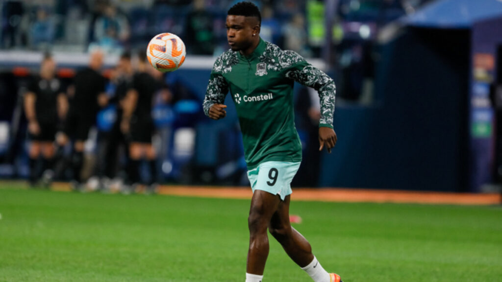 Jhon Cordoba se reporta con gol en el Krasnodar