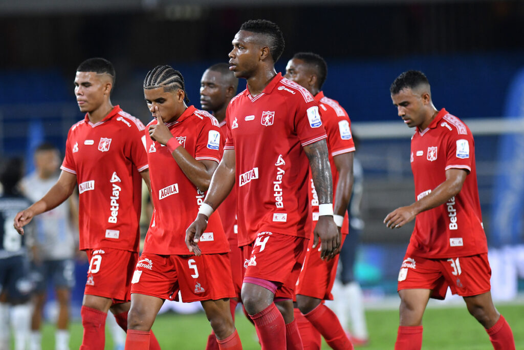 Jugadores de América de Cali, tras un partido. - Vizzor Image.