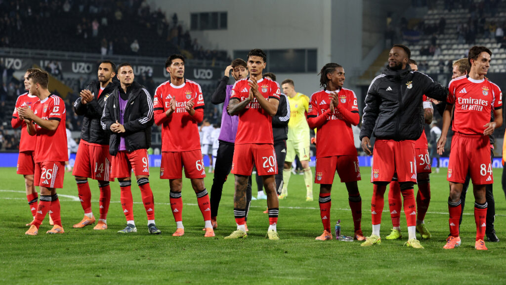 Los jugadores del Benfica, tras un partido. - Rita Franca, Reuters.