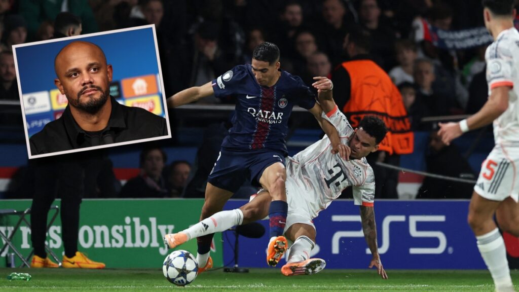 El momento que se acabó el partido para Luis Díaz. AFP